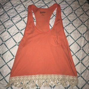 Peach Racerback Tank Top